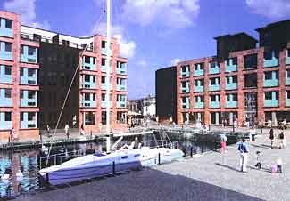 Planned apartments around the Barge Arm at Gloucester Docks